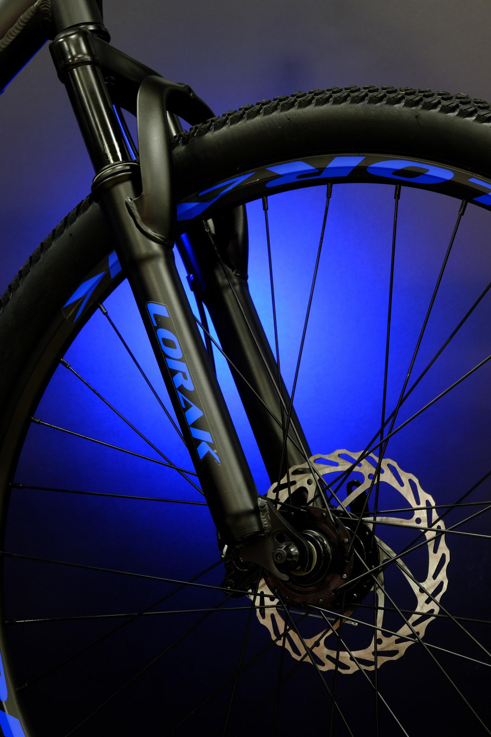 Lorak Race 26 Матовый Чёрный/Синий 15р (на рост 141-160)