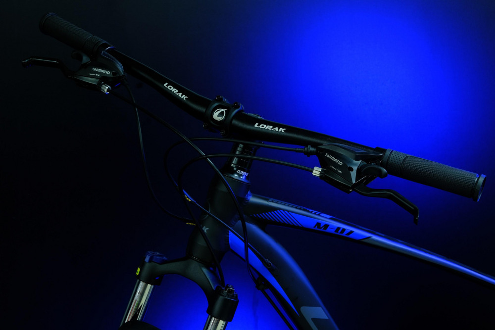 LORAK M-07 Prom Матовый Чёрный/Синий 21р (на рост 183-190)